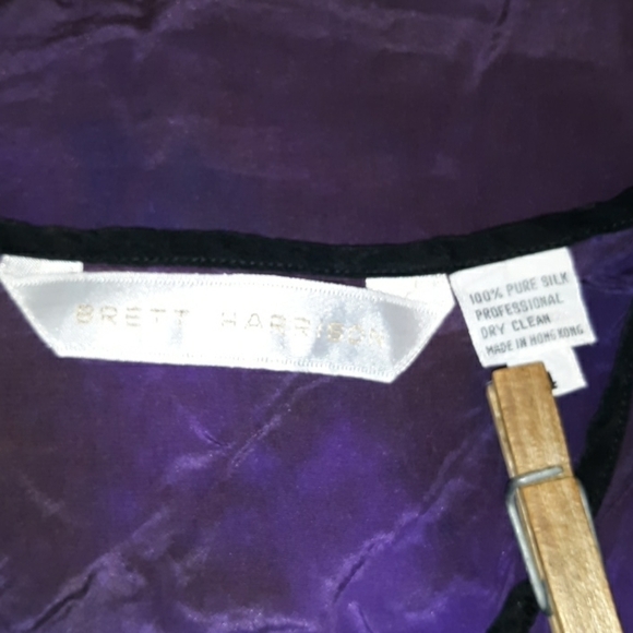 New tie dye 100% pure silk blouse sz 4 - Picture 2 of 3